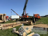 Баня 22м2, 6х6м, бревно 280мм, ХанБаня