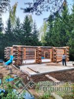 Баня 125м2, 9х13м, бревно 300мм, Рублевка