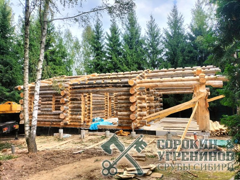 Баня 125м2, 9х13м, бревно 300мм, Рублевка