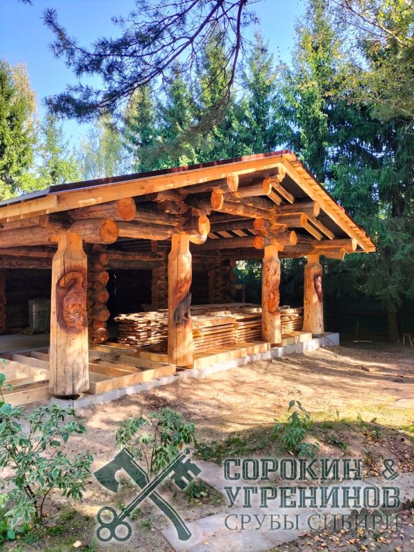 Баня 125м2, 9х13м, бревно 300мм, Рублевка