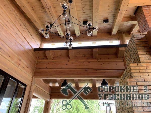 137 потолочные балки террасы