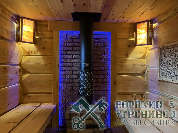 171 парная из лафета кедра с массивными полками