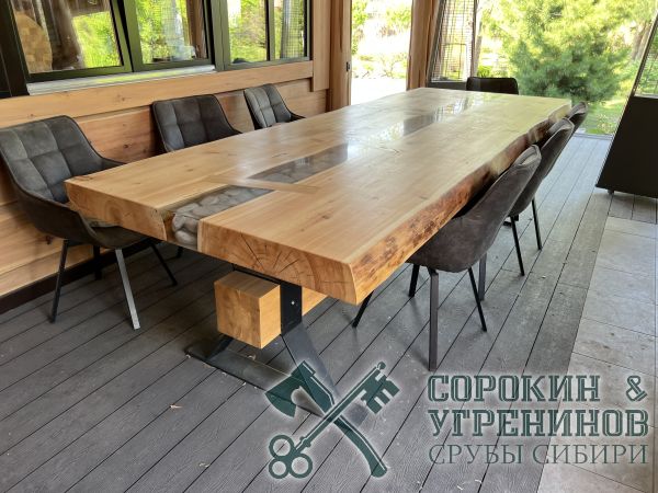 173 стол лофт из лафета кедра