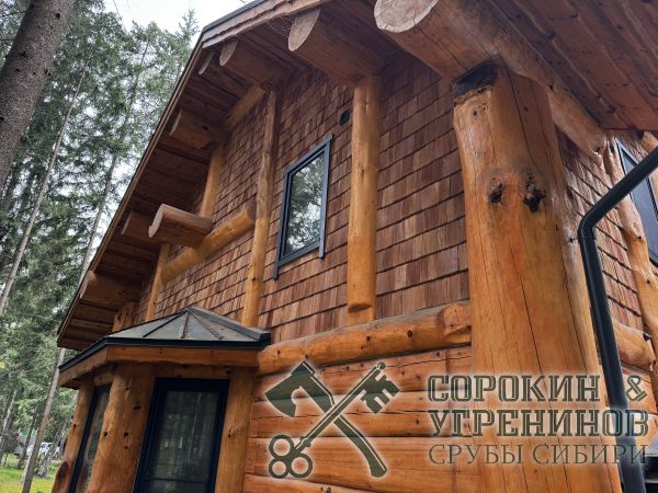 6 дом из бревна postbeam