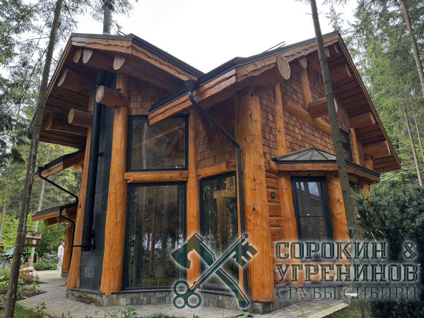 7 большои бревенчатыи дом