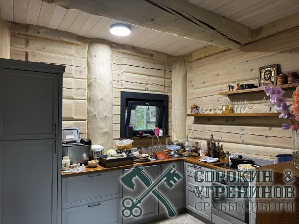 20 интерьер бревенчатого дома