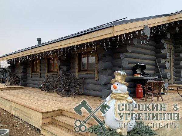 4 дервянныи дом из бревна