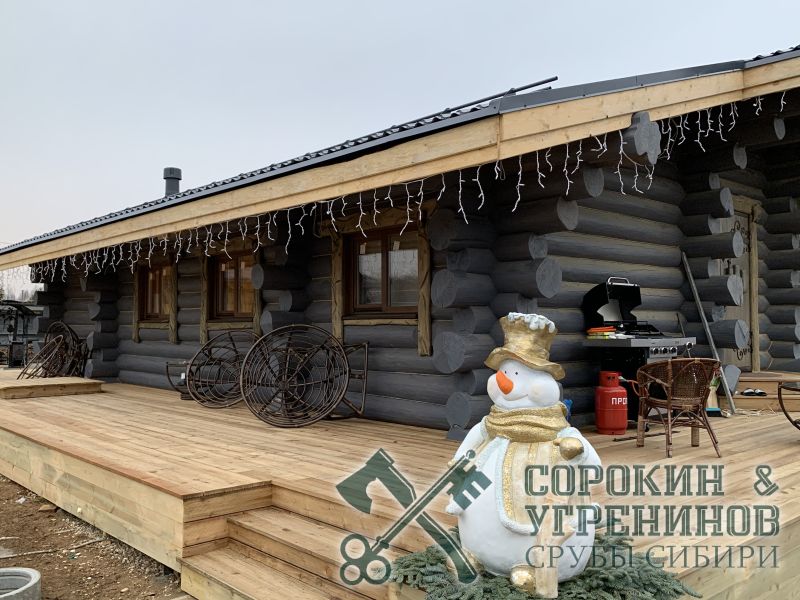 4 дервянныи дом из бревна