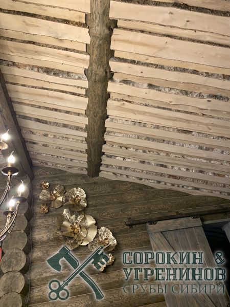 6 подшивка потолков не обрезнои доскои березы