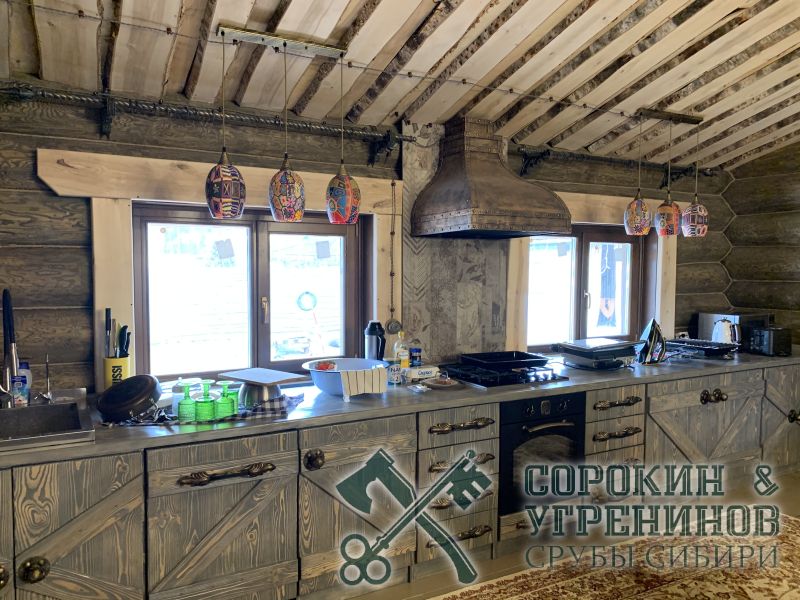 8 мебель из массива дерева в деревянном доме