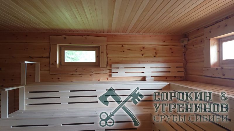 74 баня из кедра полки из осины
