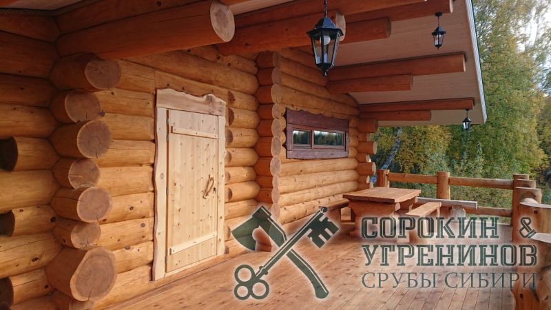 94 баня из бревна