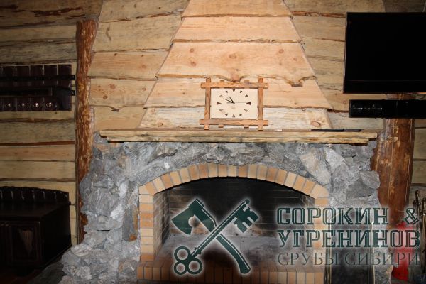 54 камин в бане