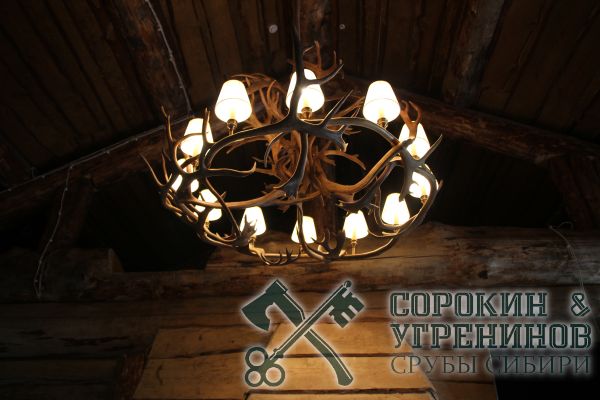 57 дизаинерская люстра в бане