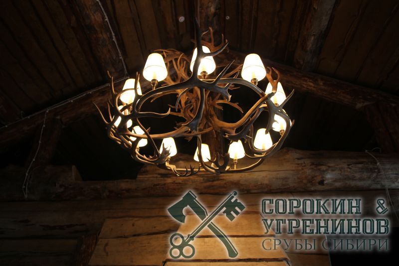 57 дизаинерская люстра в бане