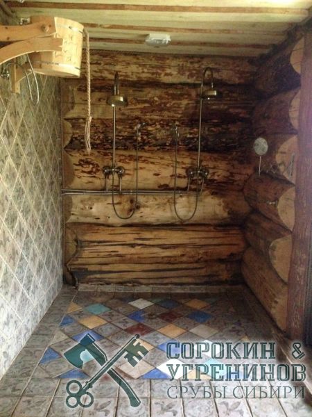 60 дизаинерская душевая комната в бане