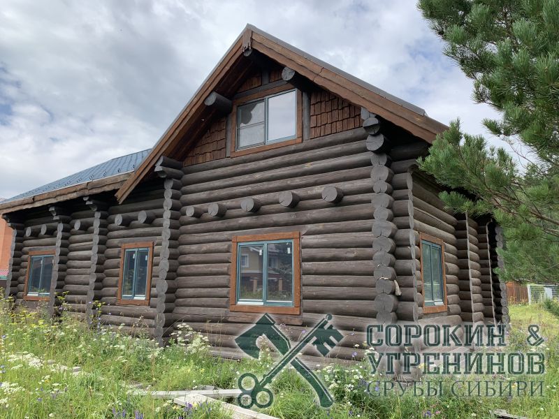 33 дом из бревна диаметром 300мм