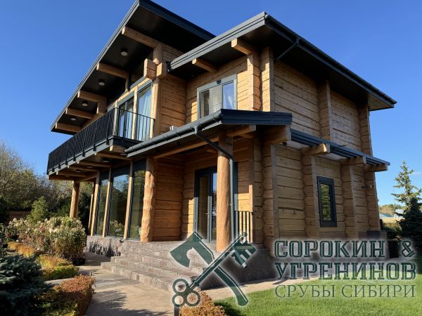 8 большои срубовои дом из лафета
