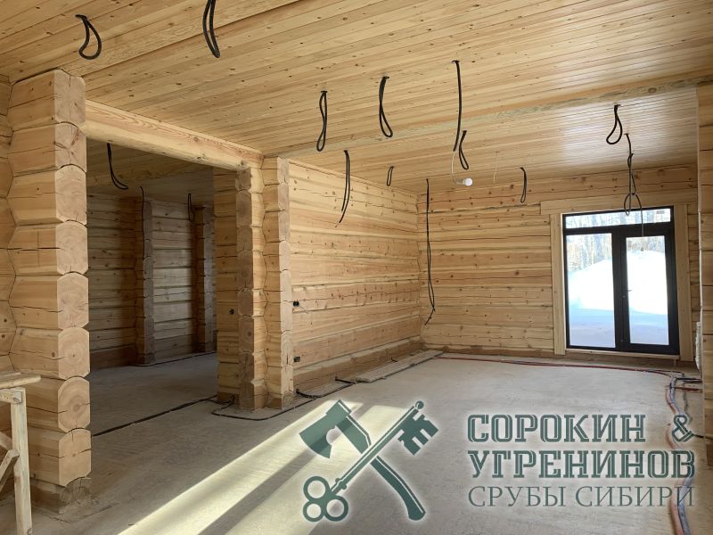 96 дом из лафета под ключ