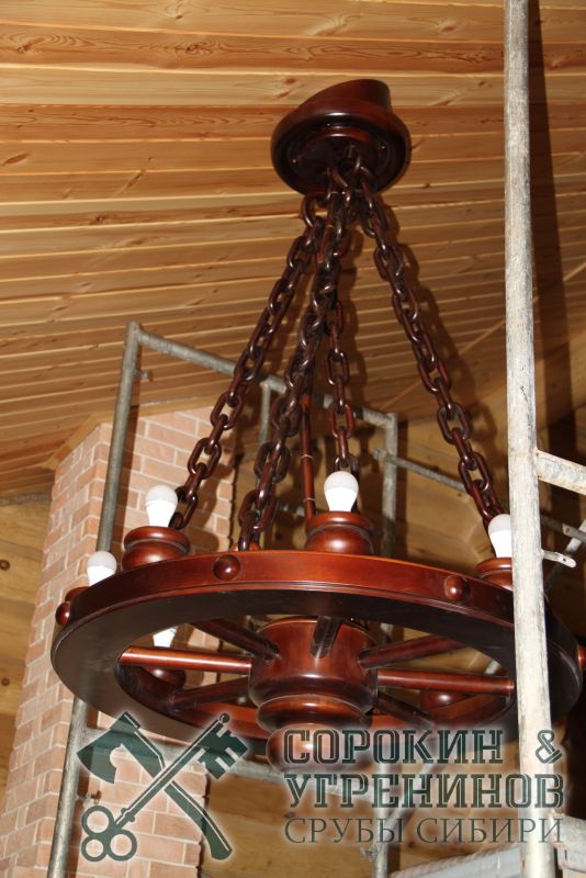 52 люстра из дерева сибирьсруб