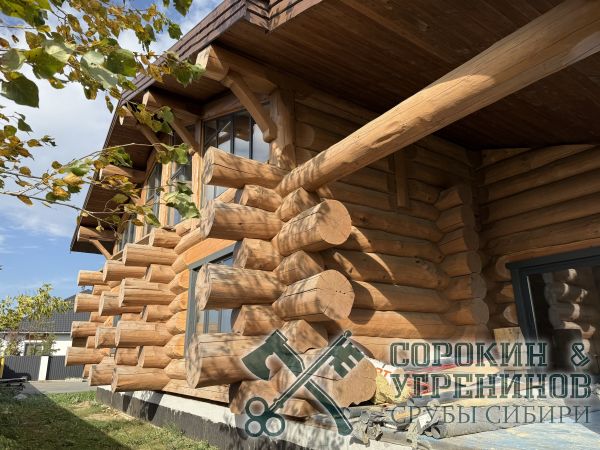 11 дом из больших бревен