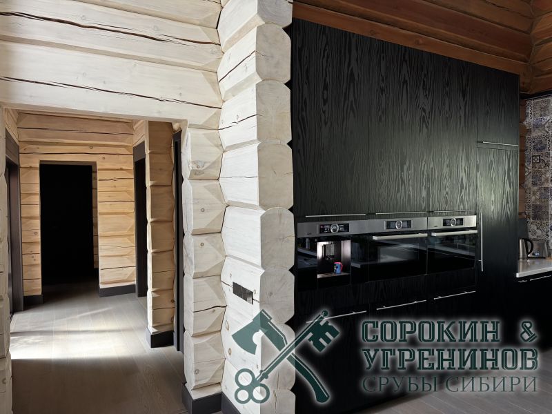 7 дом из дерева внутри