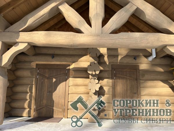 7 двери из кедра в срубе