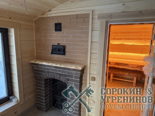 10 баня с печью троика