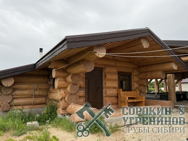 5 русская баня из бревна