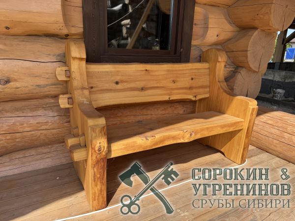 6 лавка из лафета кедра