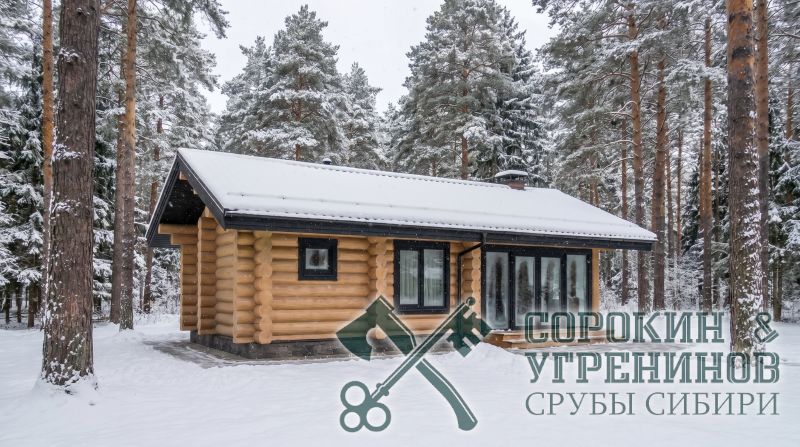 Баня Сочи площадью 45 кв.м., размер сруба 4,6х10,4 метра, бревно диаметром 280 мм Баня Сочи площадью 45 кв.м., размер сруба 4,6х10,4 метра, бревно диаметром 280 мм