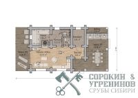 Баня Саратов площадью 108 кв.м., размер сруба 6,7х14,6 метра, бревно диаметром 300 мм Баня Саратов площадью 108 кв.м., размер сруба 6,7х14,6 метра, бревно диаметром 300 мм
