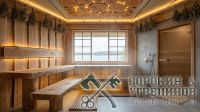 Банный комплекс Суздаль площадью 163 кв.м., размер сруба 18х18 метра, бревно диаметром 400 мм