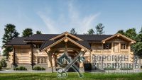 Дом Алатырь площадью 960 кв.м., размер сруба 24х27 метров, бревно диаметром 450 мм