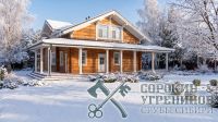 Дом Дубровка площадью 410 кв.м., размер сруба 16х19 метров, лафет сечением 250х400 мм Дом Дубровка площадью 410 кв.м., размер сруба 16х19 метров, лафет сечением 250х400 мм
