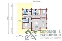 Дом Дубровка площадью 410 кв.м., размер сруба 16х19 метров, лафет сечением 250х400 мм Дом Дубровка площадью 410 кв.м., размер сруба 16х19 метров, лафет сечением 250х400 мм