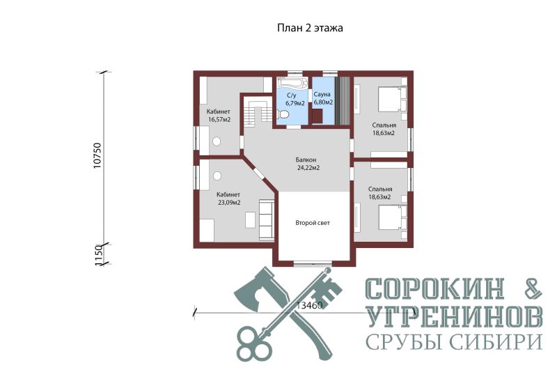 Дом Дубровка площадью 410 кв.м., размер сруба 16х19 метров, лафет сечением 250х400 мм Дом Дубровка площадью 410 кв.м., размер сруба 16х19 метров, лафет сечением 250х400 мм