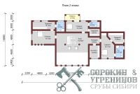 Дом Артыбаш площадью 786 кв.м., размер сруба 16х34 метра, бревно диаметром 450 мм Дом Артыбаш площадью 786 кв.м., размер сруба 16х34 метра, бревно диаметром 450 мм